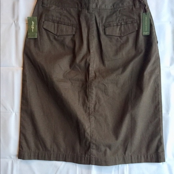 Eddie Bauer Mocha A-line Pleated Skirt sz 2 - Picture 5 of 6